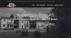 Desktop Screenshot of anderssonsbygg.se