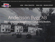 Tablet Screenshot of anderssonsbygg.se
